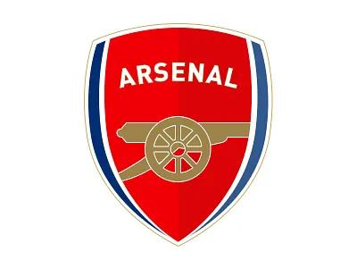 Arsenal arsenal badge crest flat icon illustrator soccer sport sports team