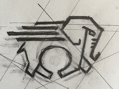 Sports Logo in the Works animal elephant houston htx logo process sports