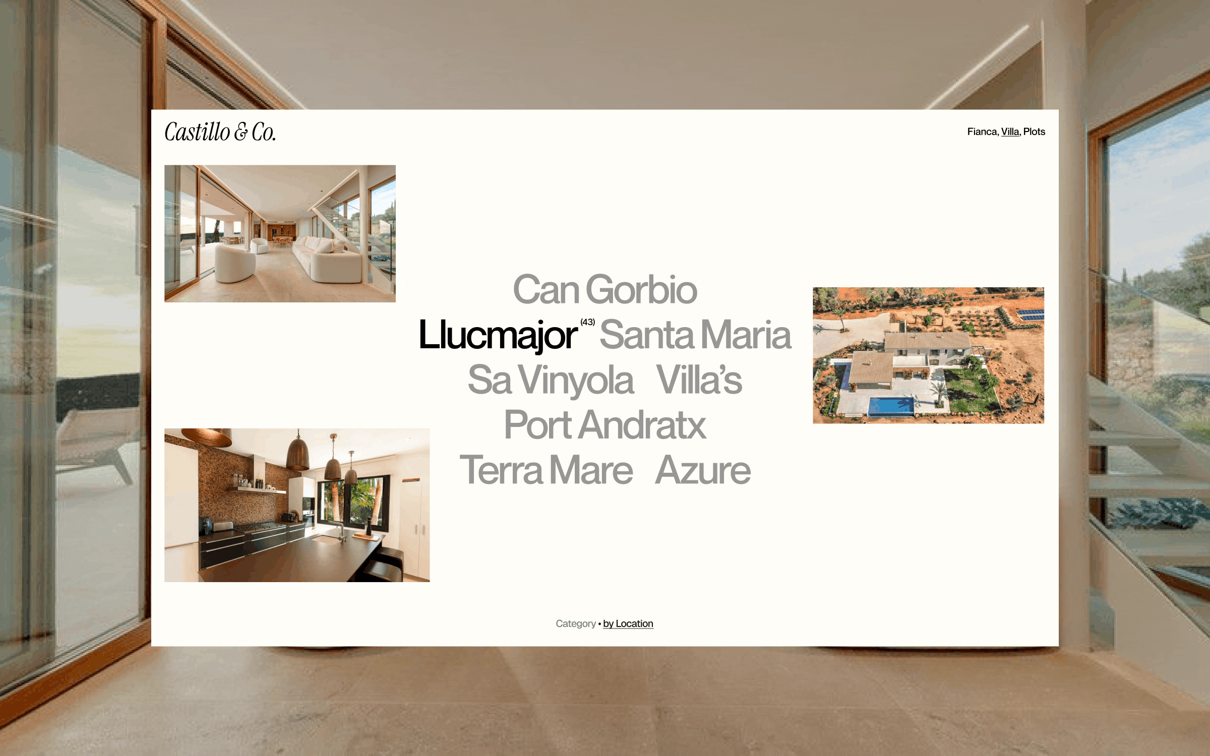 Design Exploration for a Spain Real Estate Agency real estate agency ui web design