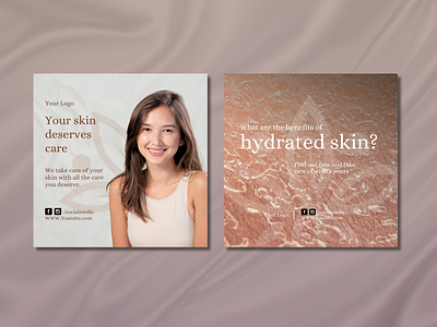 Personal Project Social Media 1 beauty branding design graphic design skincare social media typography woman