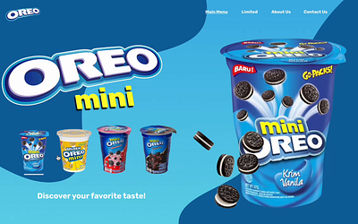 OREO MINI ad concept animation branding design graphic design ui web web design