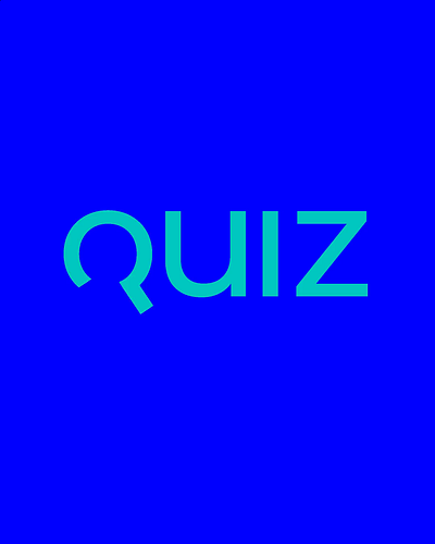 Quiz Wordmark branding design illustration logo design logocombination logodesign logogram logotype motion graphics motion logo negativespace quiz wordmark