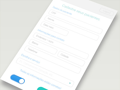 Pacient form android css3 form formulário html5 ios js mobile pacient webapp webmobile