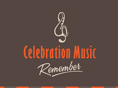 Celebration Music Remember | Logo banda de Jazz celebration design everson jazz logo mayer music note remember sax sound