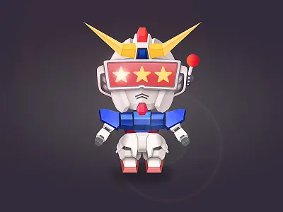 Gundam with a slot face gundam machine mechanic robot slot star