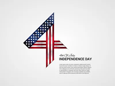 4th of July 4th 4th of july america background banner holiday independence day patriotic retro ribbon template vintage