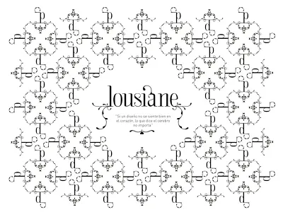 Lousiane Typography artnouveau freefont lousinae