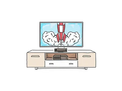 Picsell: TV app illustration illustrator iphone photoshop picsell