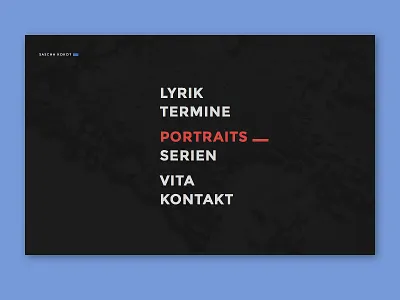 Portfolio site black design minimal photography portfolio ui webdesign writing