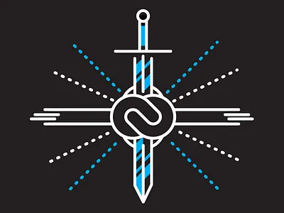 Gordian alexander gordian illustrator knot rope stroke sword vector