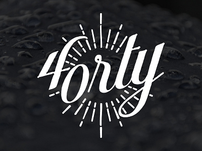 Forty 40 brand branding forty identity logo workmark