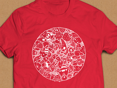 Kawaii Mandala tee cute doodle kawaii tee tshirt