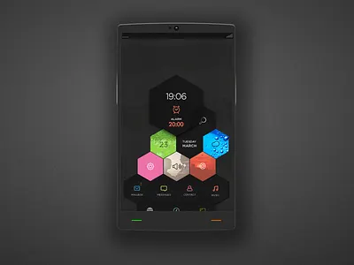 Concept UI concept hexagon ui