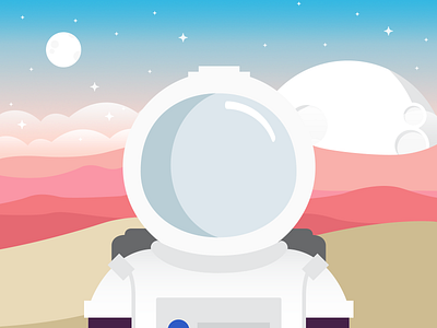 Spaceman adventure moon planet space spaceman