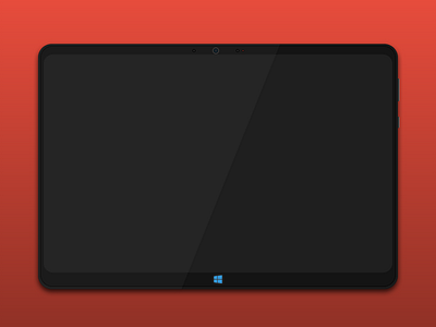 Windows Tablet (experiment) black experiment gravit gravitapp gravitdesign illustration red tablet vectors windows windows phone