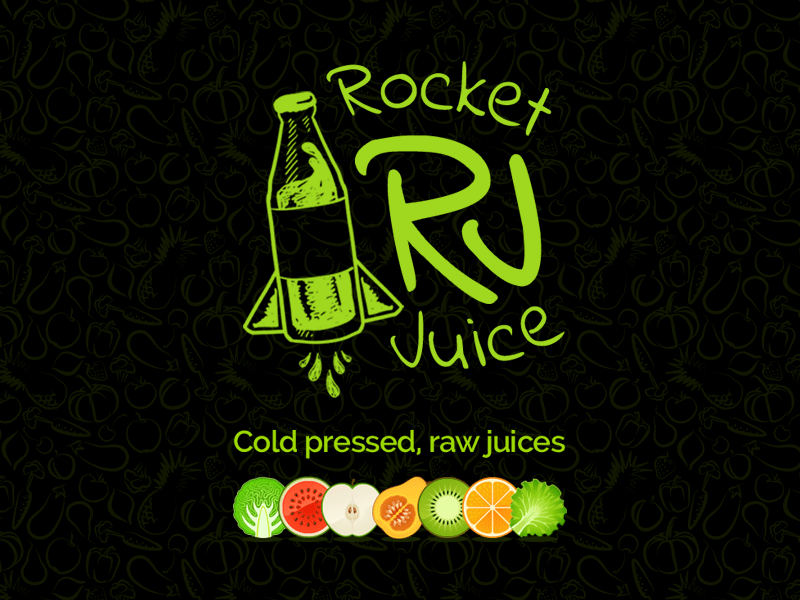 Rocket Juice branding design digital ui ux website