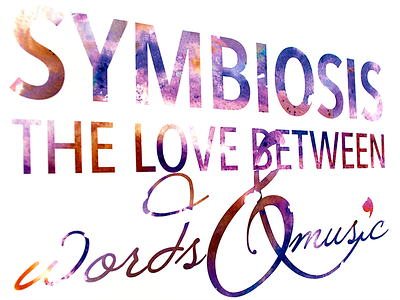 Treble Clef Ampersand ampersand colors custom event lettering letters logotype music print type typography watercolor