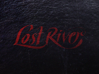 Lost River lettering logo logotype lost river type typography water