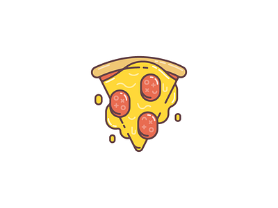 21. Glossy recipe cheese fast food glossy illustration pepperoni pizza plastic project slice stroke