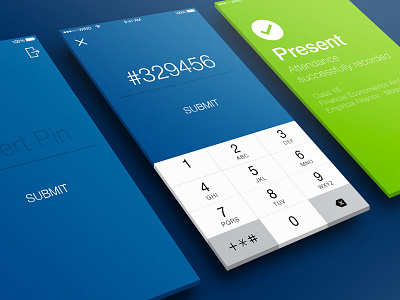 Attendance App app attendance interaction design ios minimal ui university ux