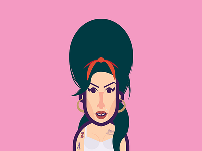 Rehab design illustration vector winehouse