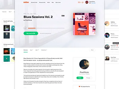 Notive Product View collections likes overview product ui ux web