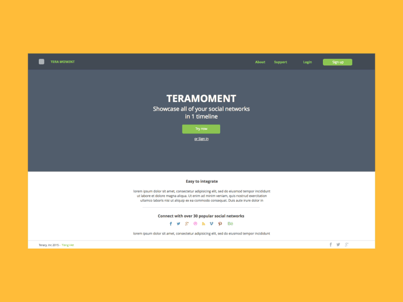 TeraMoment Prototype animation prototype teracy timeline vietnam webapp