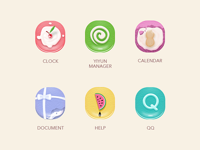 Cake Icons ps