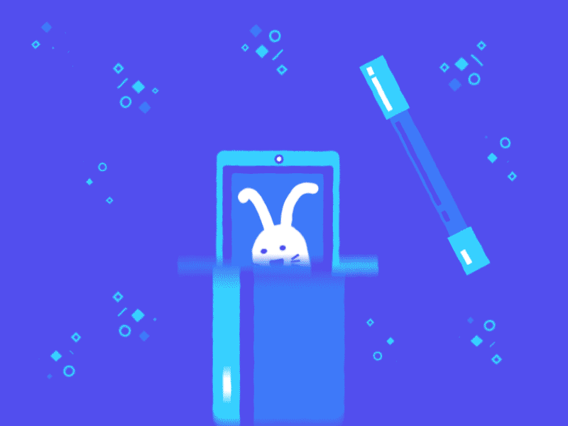 Magic Rabbit 2.0 2d animation gif loop motion