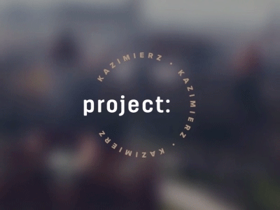 Project Kazimierz branding cracow design kazimierz knob logo modern poland project retro winder