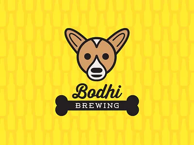 Bodhi Brewing beer brewery color design dog graphic design illustration lines logo pattern typography