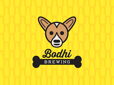 Bodhi Brewing beer brewery color design dog graphic design illustration lines logo pattern typography