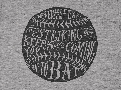 Striking Out baseball calligraphy hand lettering lettering photography script type typography