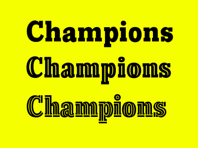 Lines get Thicker font grades lines slab serif strokes typeface