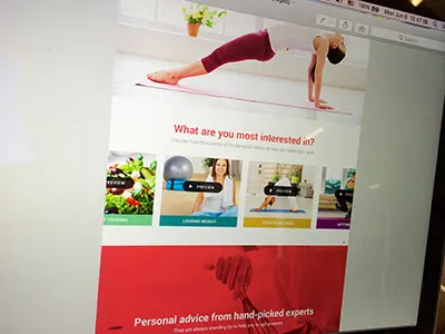 Homepage concept for iPad homepage ipad tablet videos