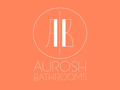 Aurosh Bathrooms Branding aurosh bathroom brand branding design logo orange