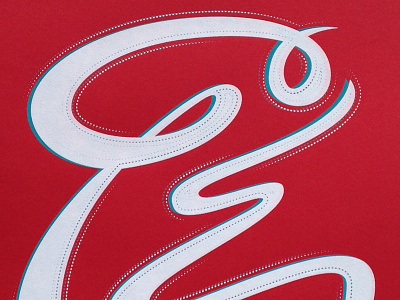 Hand-Lettered Ampersand Screen-Print ampersand. illustration hand lettered lettering screenprint typography