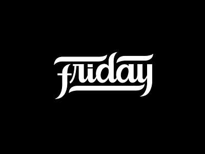 Friday custom lettering friday hand lettering lettering script type typography