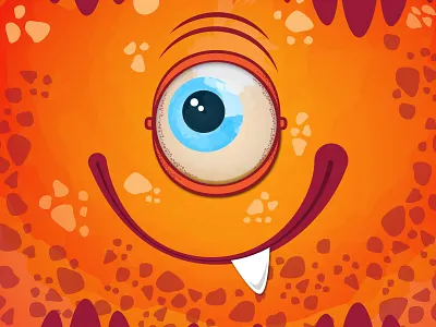Monster cyclops illustration kids monster