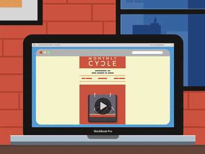 Monthly Cycles - Harry McWigglearms after effects animation drew hansen flat design motion vector