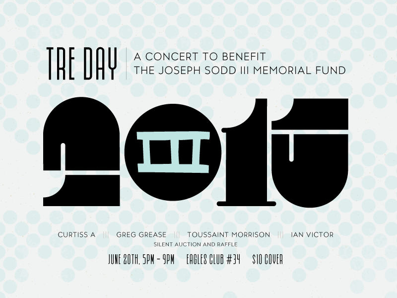 Tre Day 2015 deco logo tdf type typography