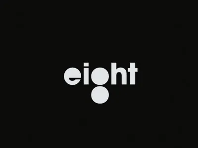 eight eight logo negative space number