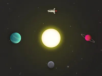 Space asteroid planet space spaceship sun