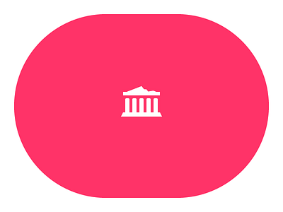Acropolis icon acropolis greece icon transavia
