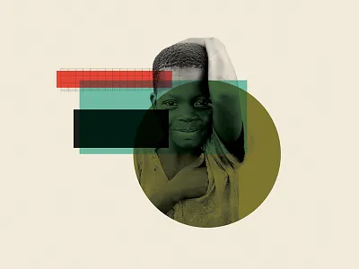 How Love Works africa boy child collage grid hand heart love paper