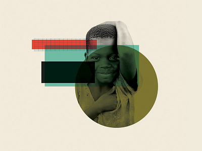 How Love Works africa boy child collage grid hand heart love paper