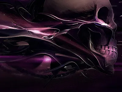 wallpaper abstract illustration move photoshop skull wallpaper