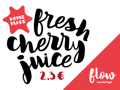 Flow Handscript /typeface brush type hand type lettering type typograpgy