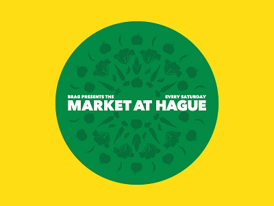 Farmers Market Badge badge branding circle farmers market logo vegetables