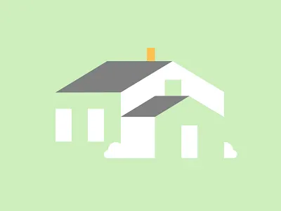 House geometric house illustration minimal